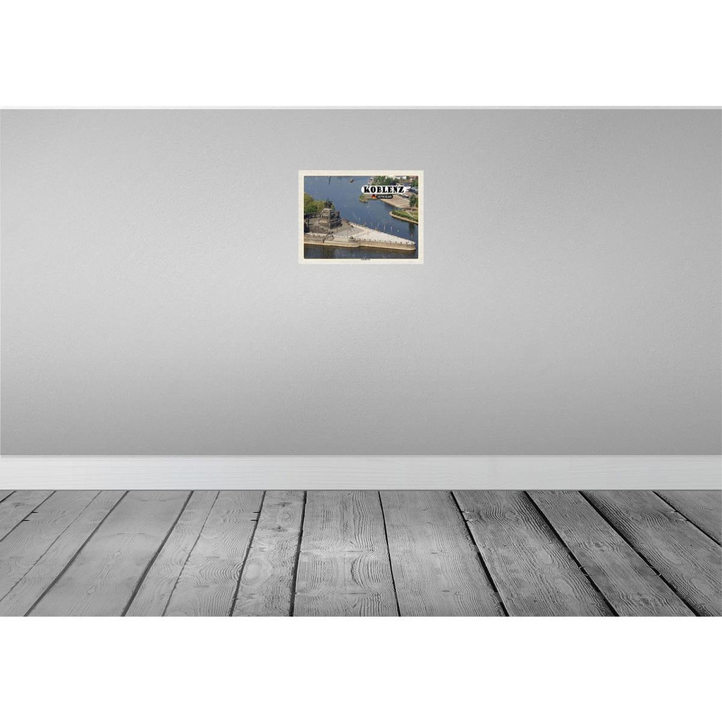 [LA-138361] Blechschild 30x40 cm Koblenz Deutsches Urlaub Eck Kurztrip Bildmotiv Reisemotiv Abenteuer Reisen Straße Stadt Bild 2