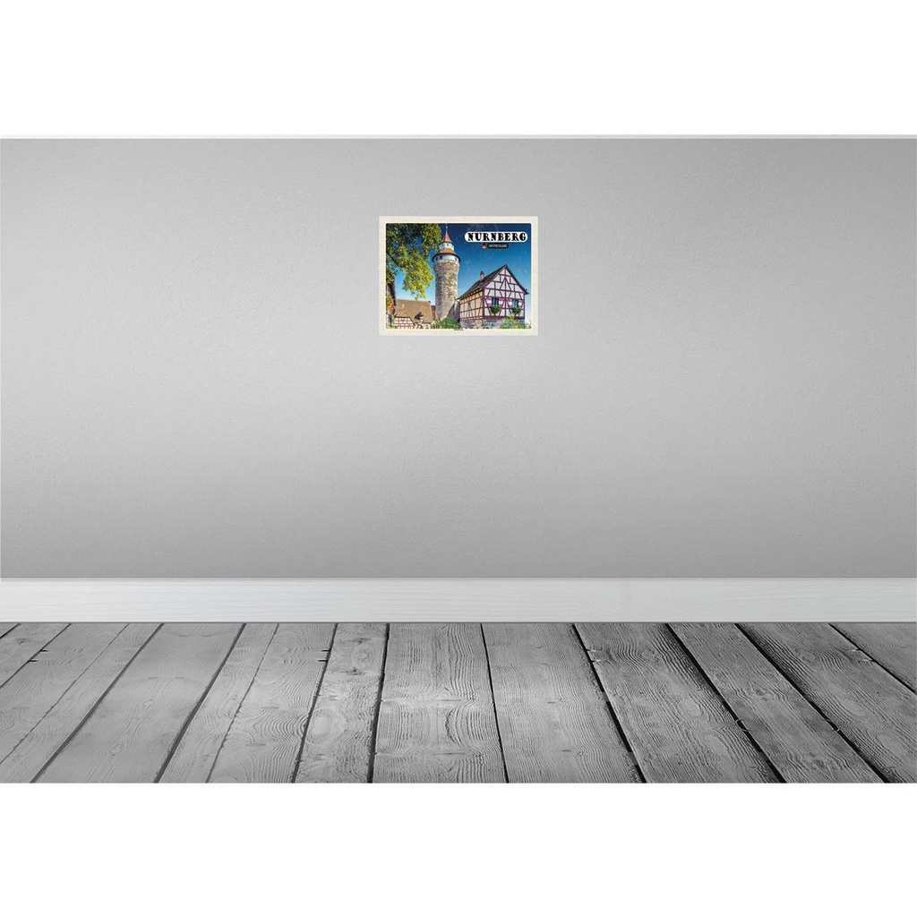 [LA-138369] Blechschild 30x40 cm Nürnberg Architektur Kaiserburg Bildmotiv Reisemotiv Abenteuer Reisen Deutschland Urlaub Bild 2