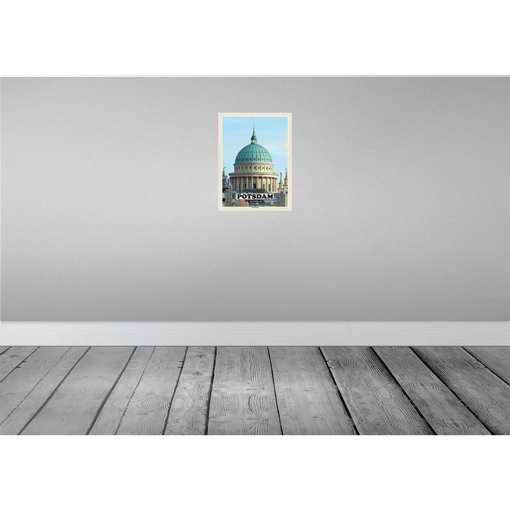 [LA-138370] Blechschild 40x30 cm Potsdam Nikolaikirche Skulptur Bildmotiv Reisemotiv Abenteuer Reisen Straße Stadt Urlaub Bild 2