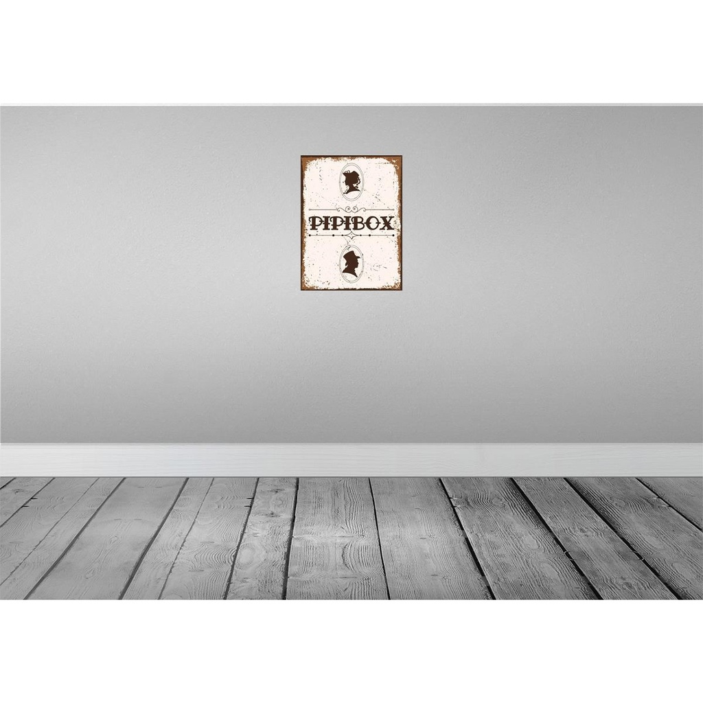 [LA-138378-H] Holzschild 40x30 cm Pipibox Bild 2