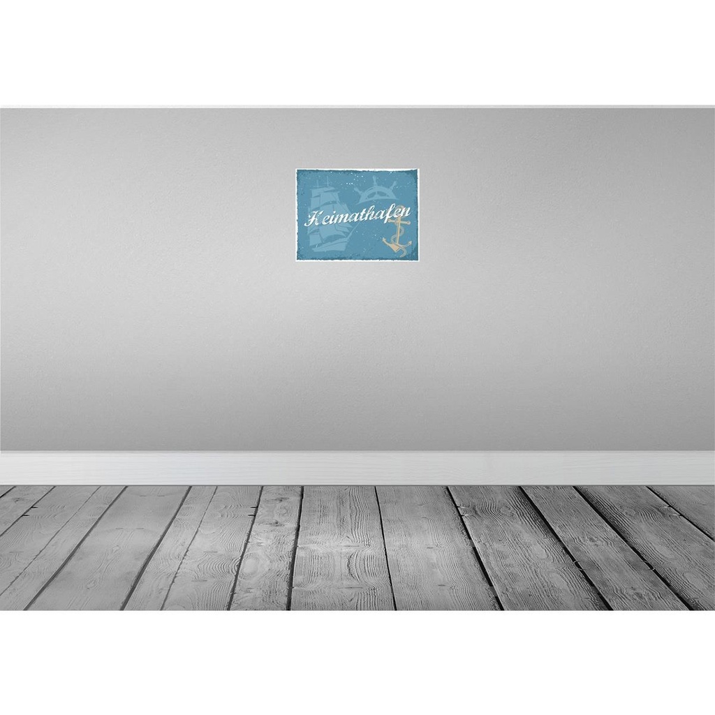 [LA-138384-H] Holzschild 30x40 cm Heimathafen Dekoration Bild 2