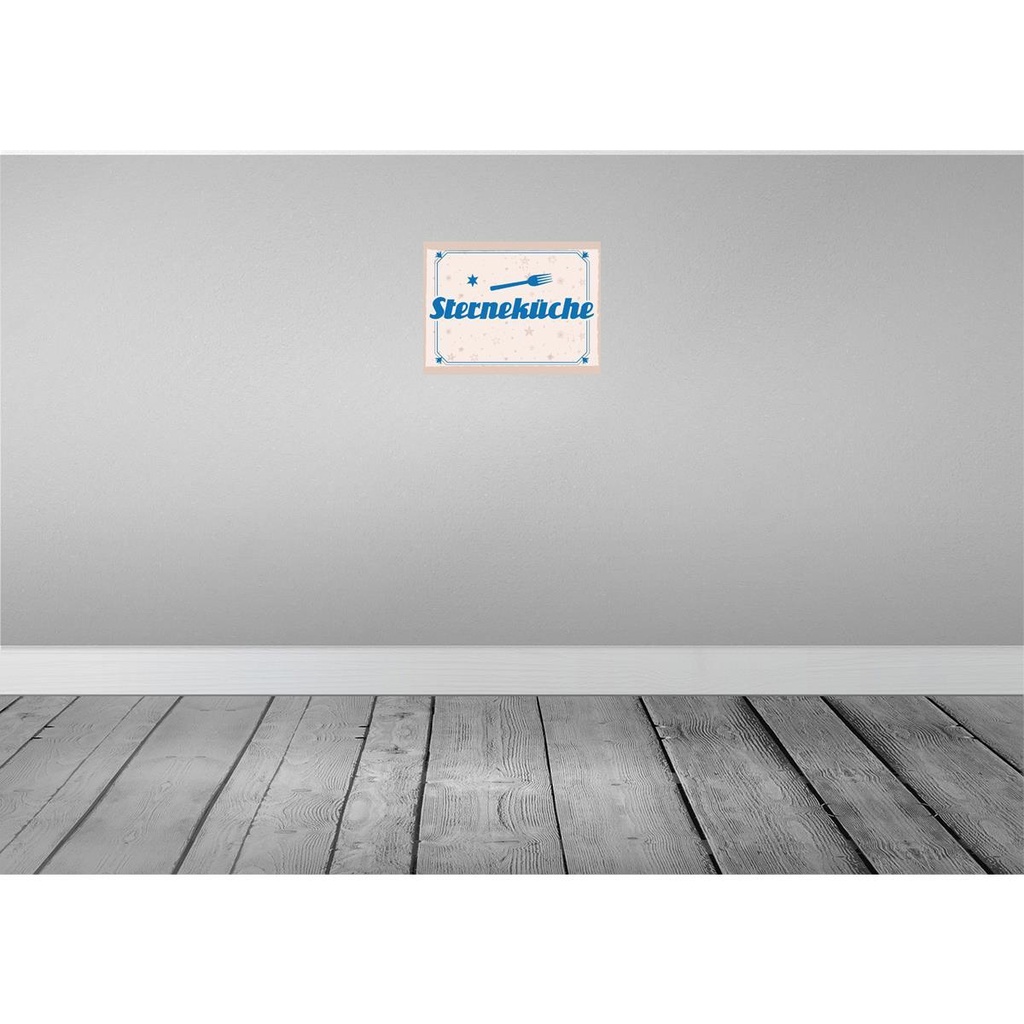 [LA-138386] Blechschild 30x40 cm Sterneküche Küche Kochen Essen Bild 2