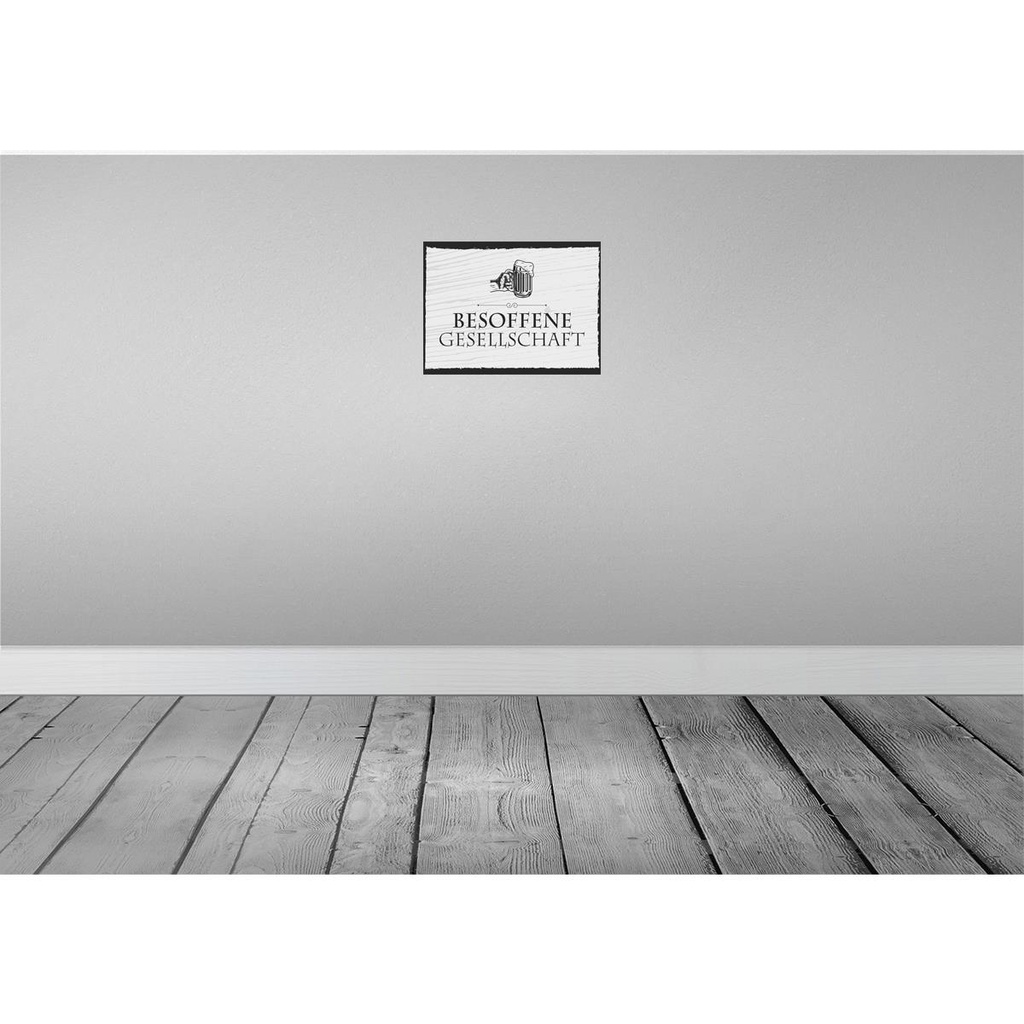 [LA-138390-H] Holzschild 30x40 cm Stammtisch hier sitzen nur die Dekoration Bild 2