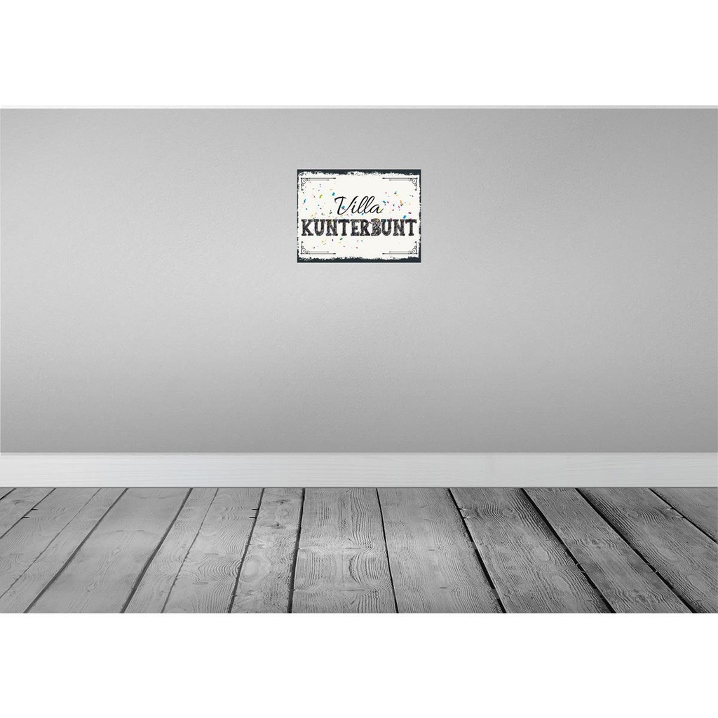 [LA-138409] Blechschild 30x40 cm Villa Kunterbunt Deutschland Bild 2