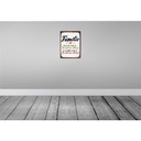 [LA-138438] Blechschild 40x30 cm Familie das tollste daran ist Freunde Bild 2