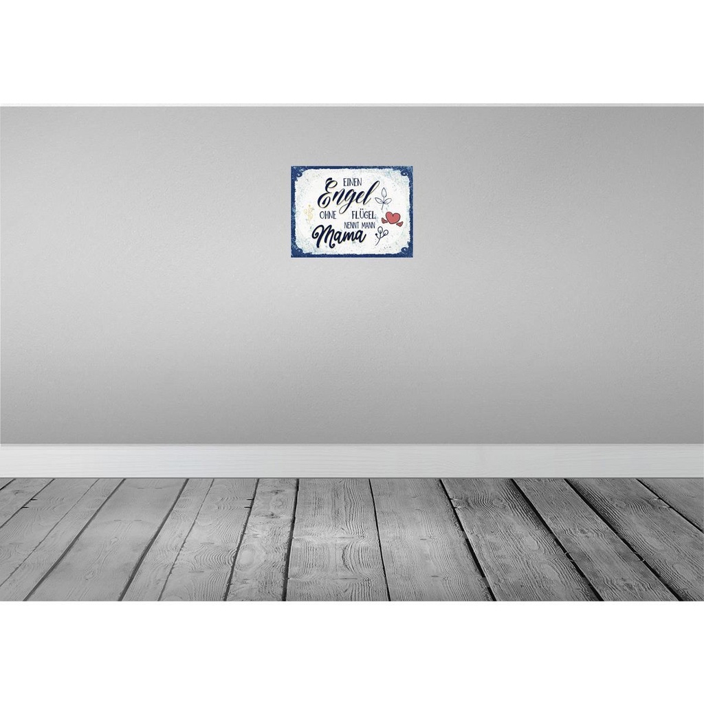 [LA-138451] Blechschild 30x40 cm Ein Engel ohen Flügel nennt man Spruch Zitat Bild 2