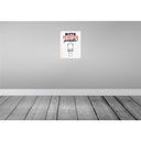 [LA-138475-H] Holzschild 40x30 cm Bitte im sitzen pinkeln! weiß Warnschild Hinweisschild Bild 2