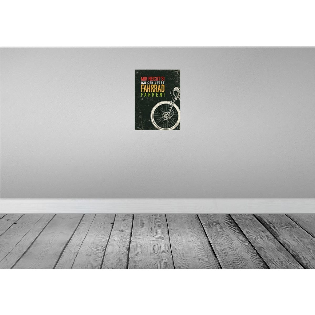 [LA-138485] Blechschild 40x30 cm Mir reicht´s! Ich geh jetzt schwarz Spruch Zitat Bild 2