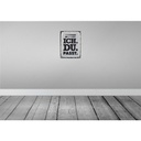 [LA-138493] Blechschild 40x30 cm Ich Du Passt weiß schwarz Dekoration Spruch Zitat Bild 2