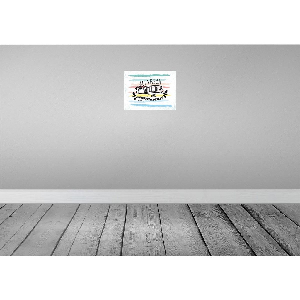 [LA-138497-H] Holzschild 30x40 cm sei frech wild wunderbar Dekoration Bild 2
