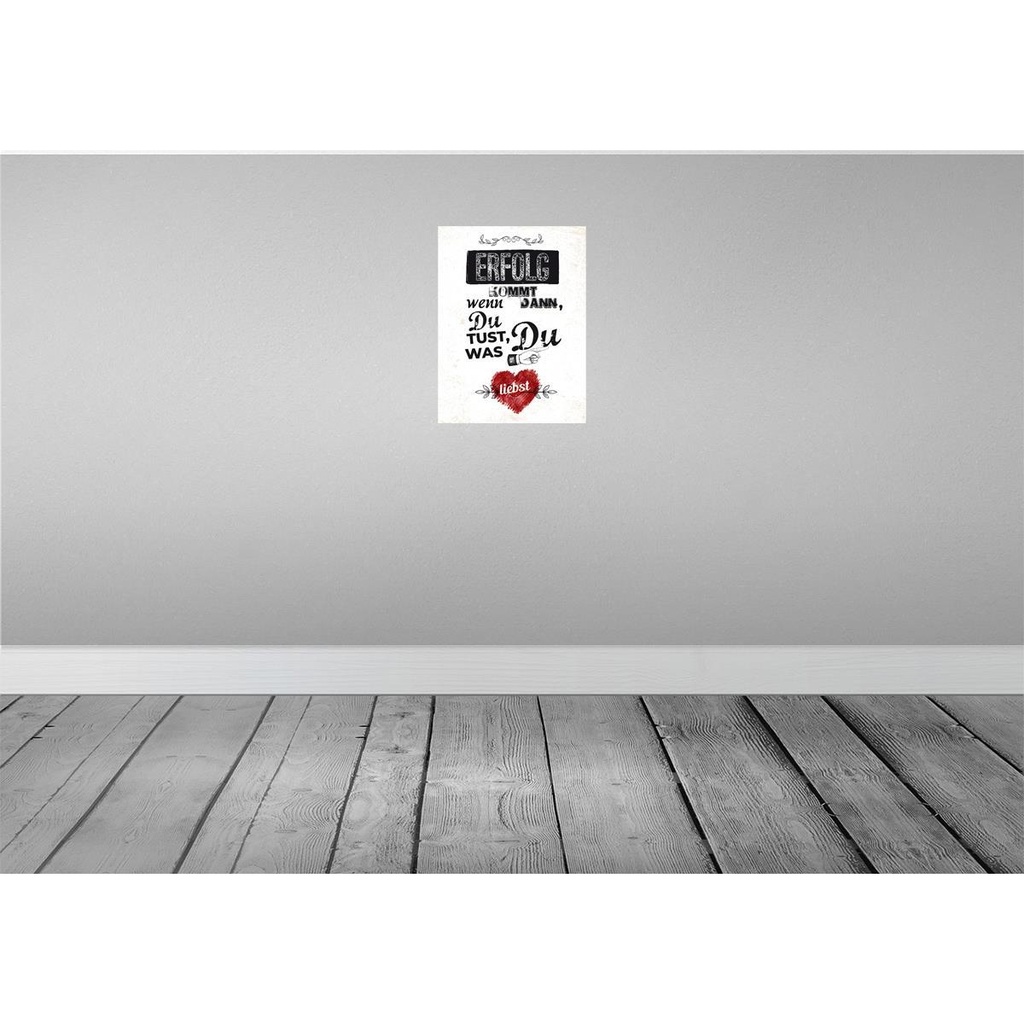 [LA-138508] Blechschild 40x30 cm Erfolg dann du tust was liebst Spruch Zitat Bild 2