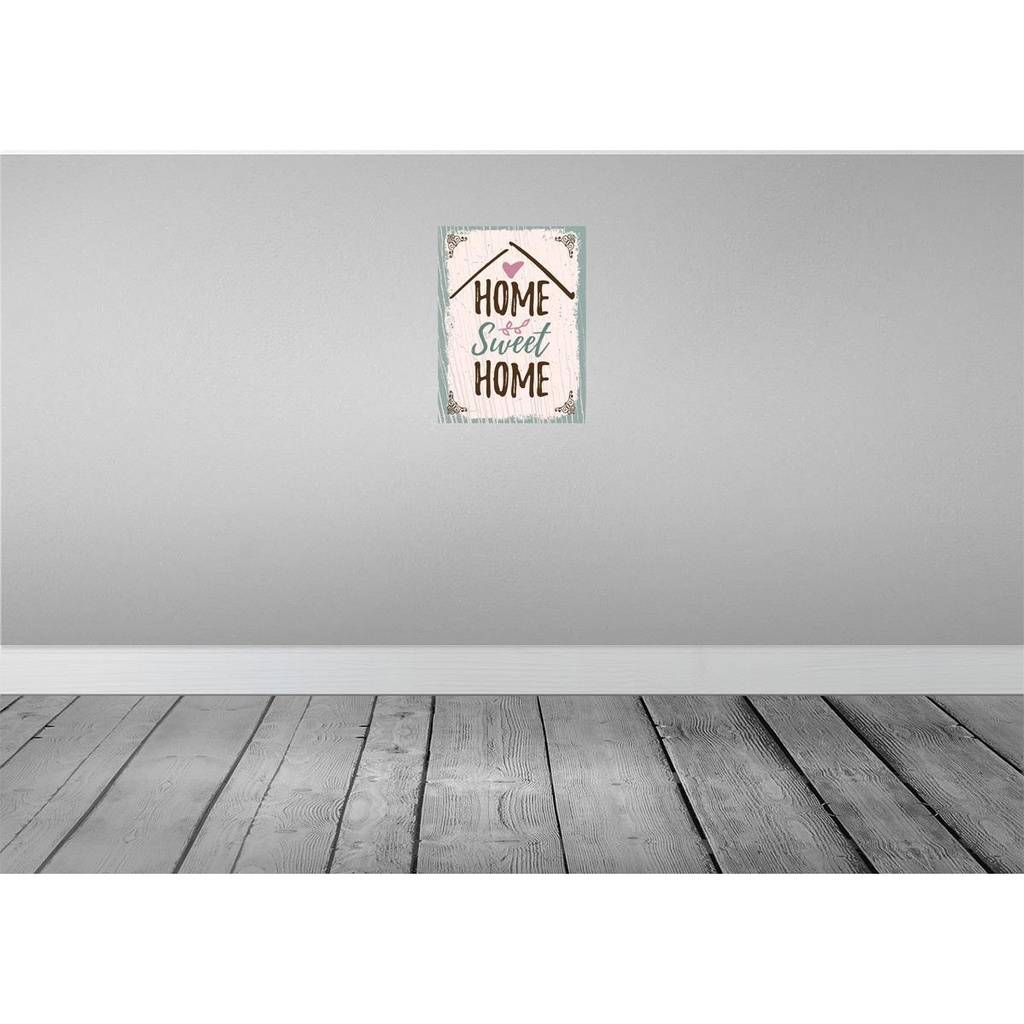 [LA-138514] Blechschild 40x30 cm Home Sweet Geschenk Bild 2