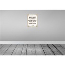 [LA-138533] Blechschild 40x30 cm denke nicht was fehlt sondern Dekoration Spruch Zitat Bild 2