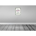 [LA-138540] Blechschild 40x30 cm Happy wife Life Dekoration Bild 2