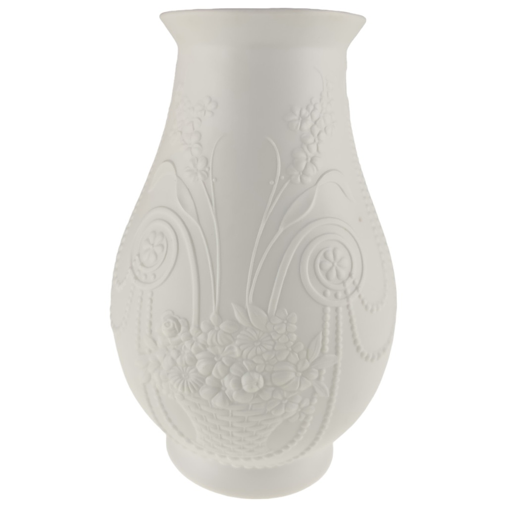 [1805995] Vase D 13,5 cm H 21 AK Kaiser weiß M.Frey Porzellan Bisquitporzellan gebraucht-sehr gut #442149 Bild 3