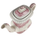 [1806062] Kaffeekanne 1,05 L H 18,3 B 11 Spode Copeland Pink Tower Rot Keramik gebraucht-gut Bild 2