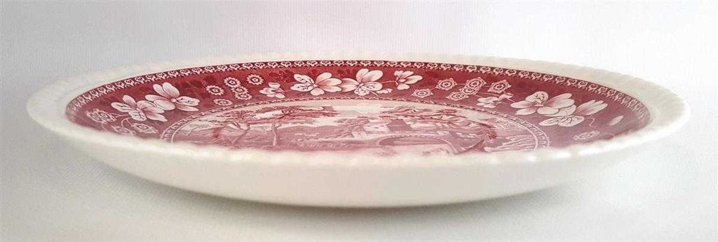 [1806068] Untertasse für Suppe L 17,9 B D Spode Copeland Pink Tower Rot Keramik gebraucht-sehr gut Bild 4