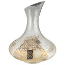 [1806074] Weinkaraffe handbemalt 2,3 L H 26 B 21 Glas gebraucht-gut Bild 5