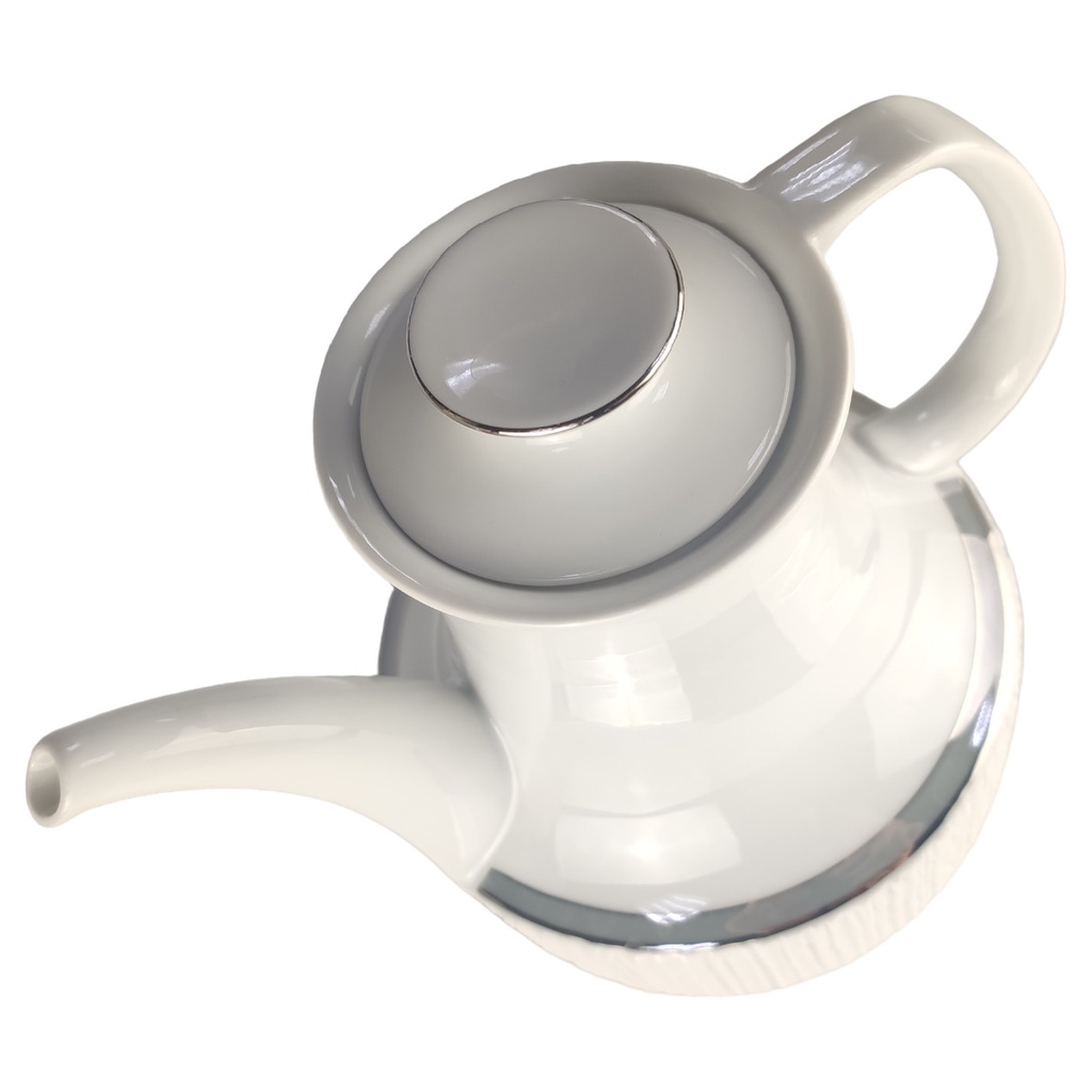 [1806163] Kaffeekanne 1,5 L H 18,5 L 21 B 14,7 Thomas Arcta Platin-Grau Porzellan gebraucht-sehr gut Bild 2