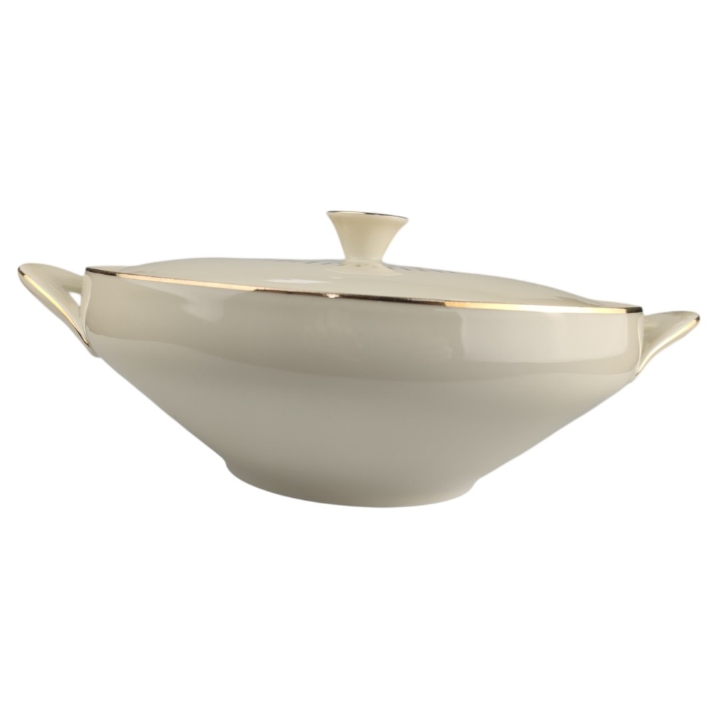 [1819014] Ragoutterrine Goldrand 1,1 L Zeh Scherzer Form 09773 Elfenbein Beige gebraucht - gut sehr Bild 4