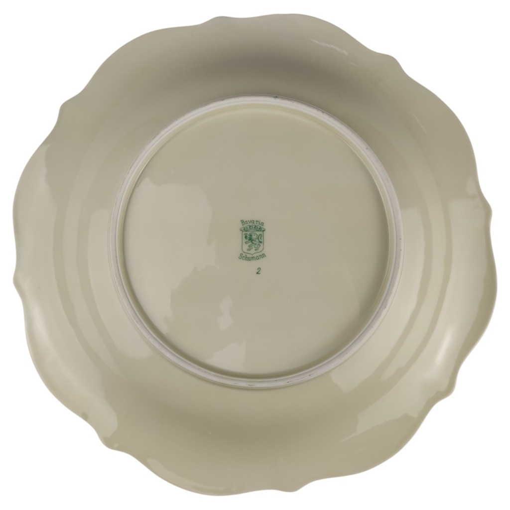 [1820816] Obstschale Goldrand 28,5 cm Schumann Blumendekor gebraucht - sehr gut Bild 4