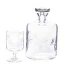 [LA-1821876] Wein Set Karaffe und 6 Gläser aus handgeschliffenem Glas Bild 2