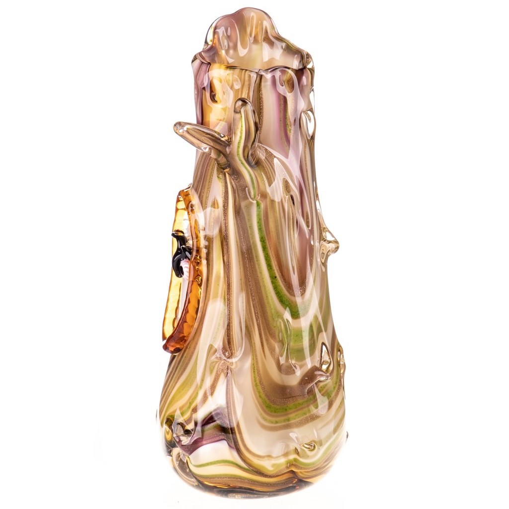 [LA-1822028] Murano-Stil Glas Vase mit Eule Bild 2