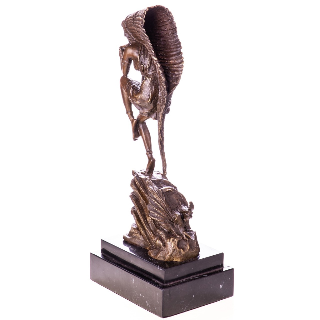 [LA-1822311] Western Bronzefigur Indianerin Bild 3