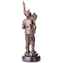 [LA-1822713] Western Bronzefigur Indianer mit Adler und Speer Bild 3