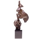 [LA-1822722] Moderne Bronzefigur Gesicht Bild 3