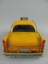 [LA-39162] Blechmodell Blechauto Modellauto Oldtimer Taxi Gelb Bild 6