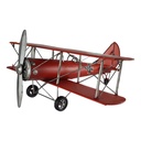 [LA-39193] Blechmodell Blechflugzeug Modellflugzeug Doppeldecker Flugzeug Eisen Antik-Stil Bild 2