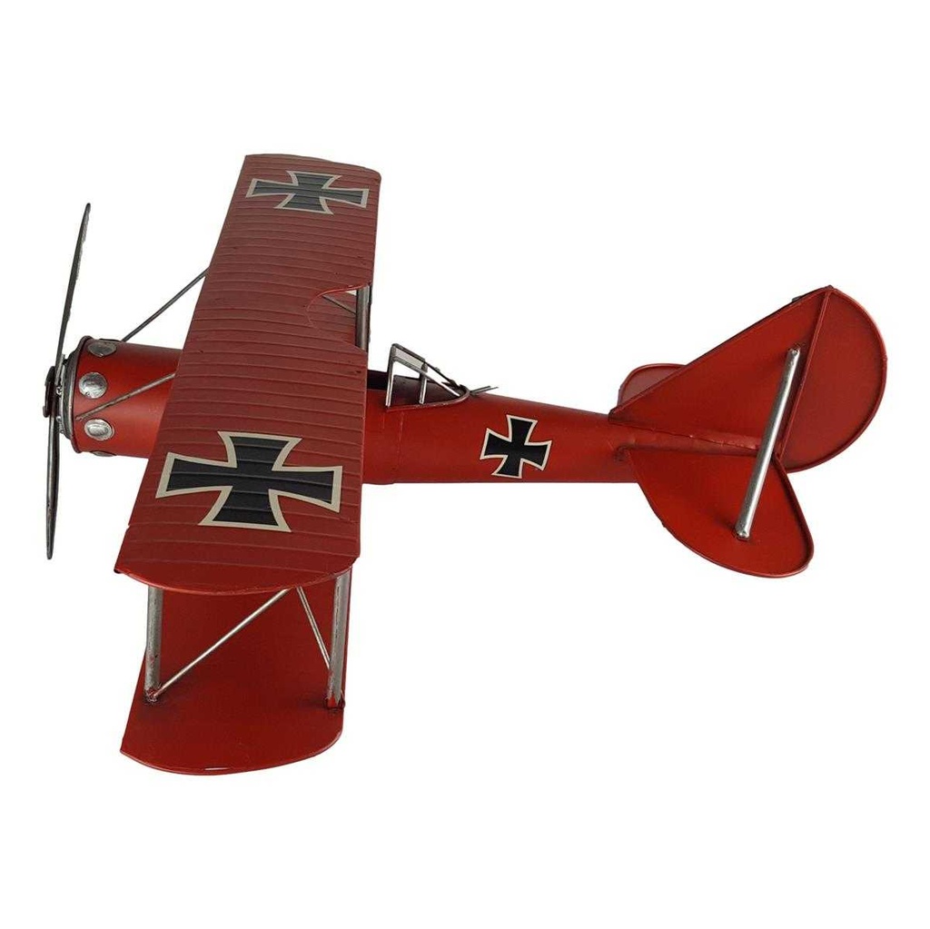 [LA-39193] Blechmodell Blechflugzeug Modellflugzeug Doppeldecker Flugzeug Eisen Antik-Stil Bild 3