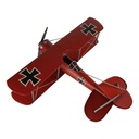 [LA-39193] Blechmodell Blechflugzeug Modellflugzeug Doppeldecker Flugzeug Eisen Antik-Stil Bild 5