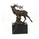 [LA-39228] Bronzeskulptur Bronzefigur Rothirsch Bild 8