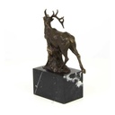 [LA-39228] Bronzeskulptur Bronzefigur Rothirsch Bild 10