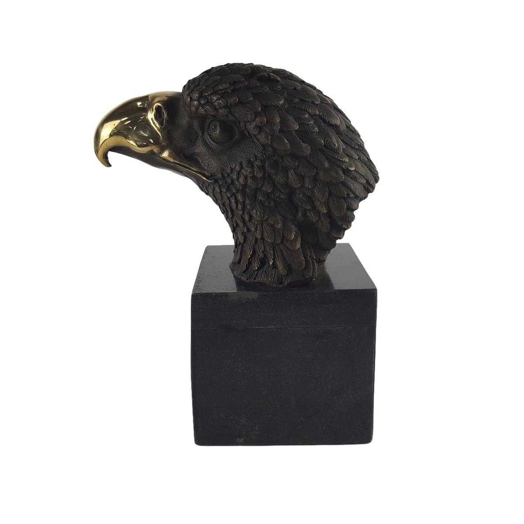 [LA-39234] Bronzeskulptur Bronzefigur Vogel Adlerkopf Klein Art-Deco-Stil Bild 2