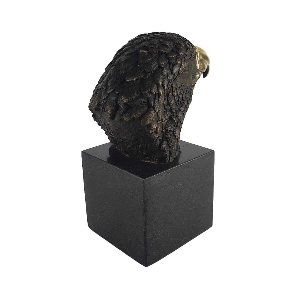 [LA-39234] Bronzeskulptur Bronzefigur Vogel Adlerkopf Klein Art-Deco-Stil Bild 4