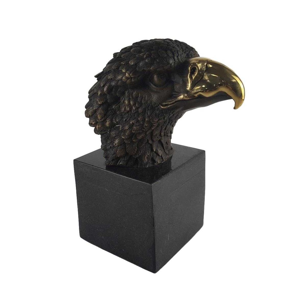 [LA-39234] Bronzeskulptur Bronzefigur Vogel Adlerkopf Klein Art-Deco-Stil Bild 5