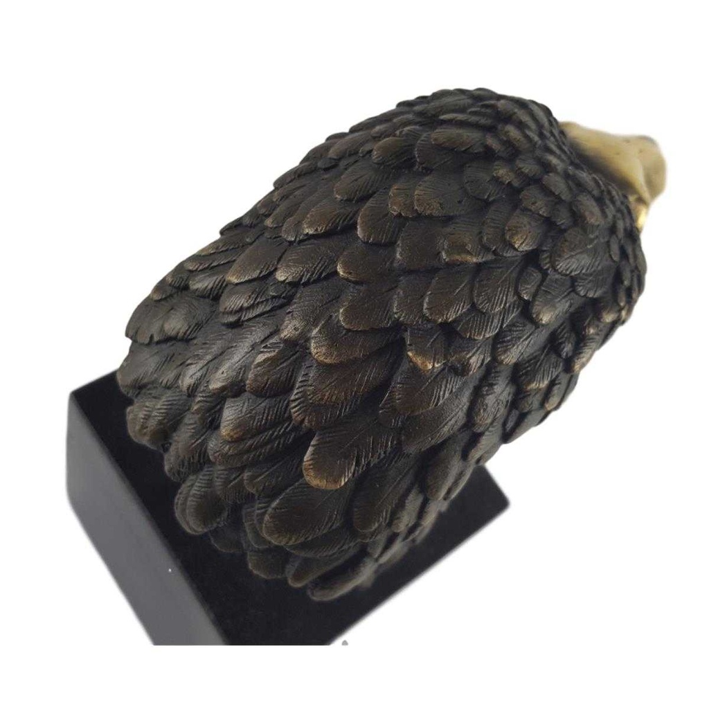 [LA-39234] Bronzeskulptur Bronzefigur Vogel Adlerkopf Klein Art-Deco-Stil Bild 7