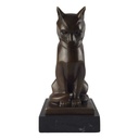 [LA-39237] Bronzeskulptur Bronzefigur Katze Kater Bild 3