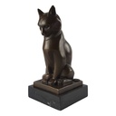 [LA-39237] Bronzeskulptur Bronzefigur Katze Kater Bild 4
