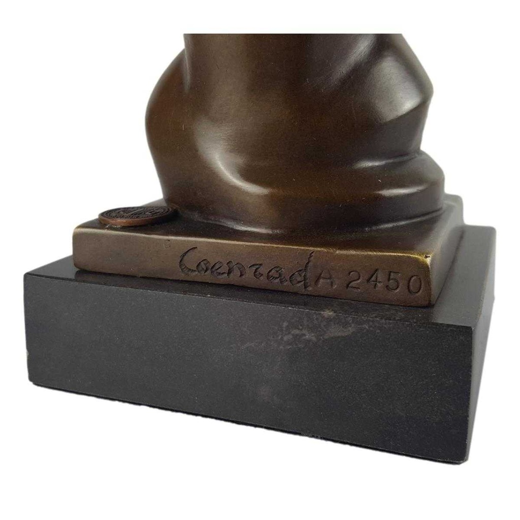 [LA-39237] Bronzeskulptur Bronzefigur Katze Kater Bild 7