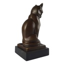 [LA-39237] Bronzeskulptur Bronzefigur Katze Kater Bild 8