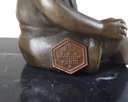 [LA-39239] Bronzeskulptur Bronzefigur Statue Sitzendes Kleines Mädchen H 15,3 cm Bild 12