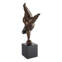 [LA-39250] Bronzeskulptur Bronzefigur Balancierende Frau Abstrakt-Stil Bild 2