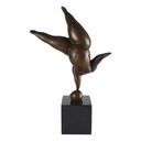 [LA-39250] Bronzeskulptur Bronzefigur Balancierende Frau Abstrakt-Stil Bild 3