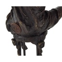 [LA-39251] Bronzeskulptur Bronzefigur Frau auf Barstuhl Barhocker Bild 5