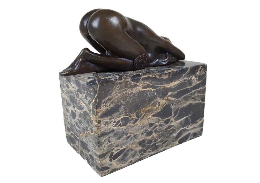 [LA-39254] Bronzeskulptur Bronzefigur Liegende Frau Replika Bild 4