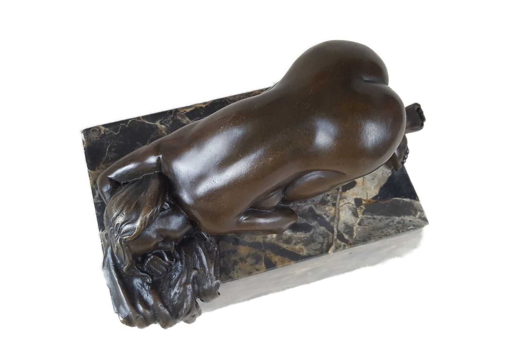[LA-39254] Bronzeskulptur Bronzefigur Liegende Frau Replika Bild 7